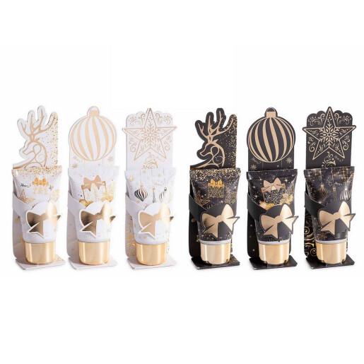 Set 6 creme maini aroma Craciun in cutie cadou cm 5 x 3 x 14 H, 25 ml