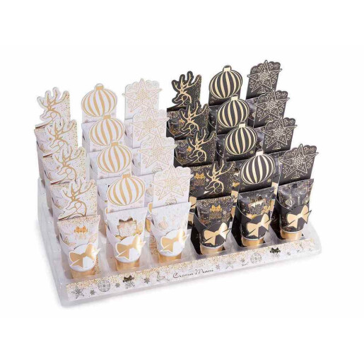 Set 6 creme maini aroma Craciun in cutie cadou cm 5 x 3 x 14 H, 25 ml
