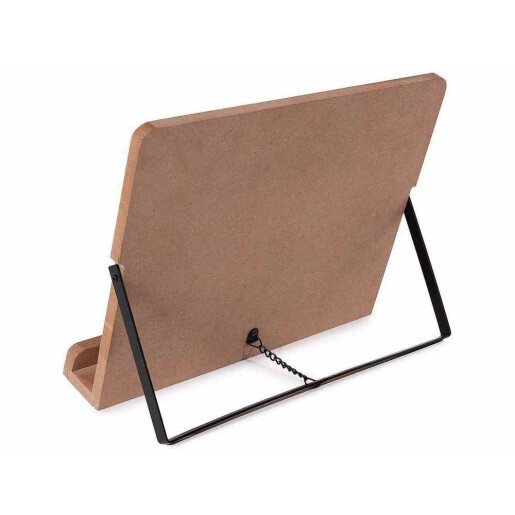 Suport carte lemn multicolor cm 28 x 4,5 x 21,5 H