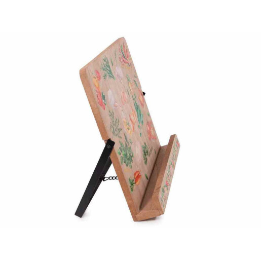 Suport carte lemn multicolor cm 28 x 4,5 x 21,5 H