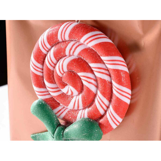 Set 2 ornamente brad Acadele polirasina 6x14 cm