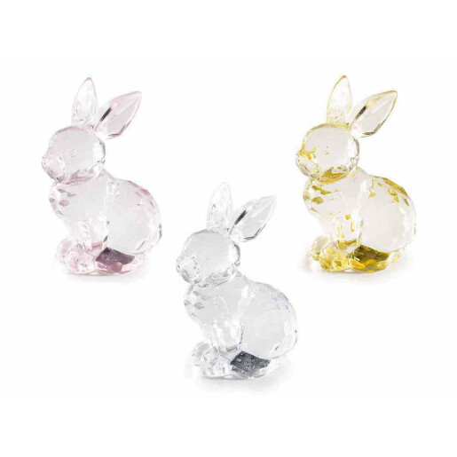 Set 3 figurine Iepurasi cm 5 x 3,5 x 6,5 H