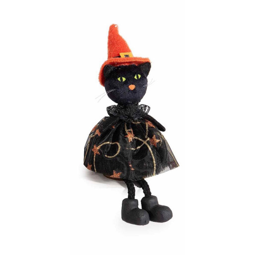 Set 3 figurine Halloween textil Ø7,5cmx15H