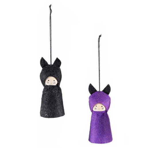 Set 6 figurine Halloween textil multicolor cm 7 x 8 H
