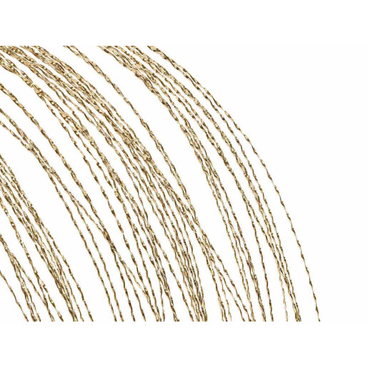 Set 12 crengute Craciun aurii argintii 140 cm
