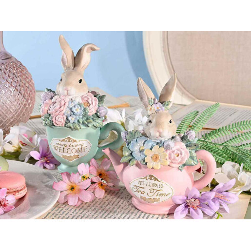 Set 2 decoratiuni Paste polirasina multicolora 10.5x8x16 cm