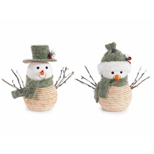 Set 2 figurine Oameni de Zapada textil multicolor cm 21 x 10,5 x 18 H