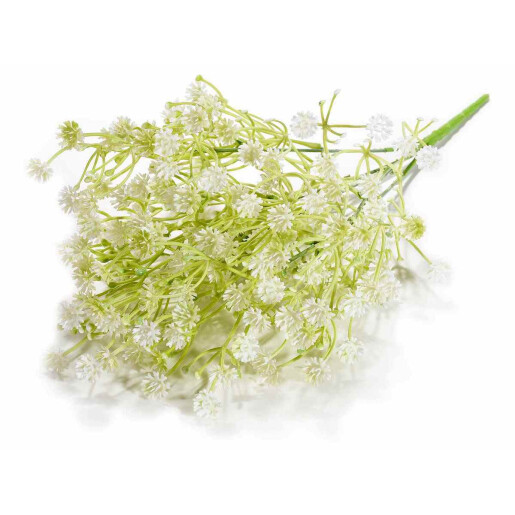 Buchet flori artificiale albe verzi 36 cm