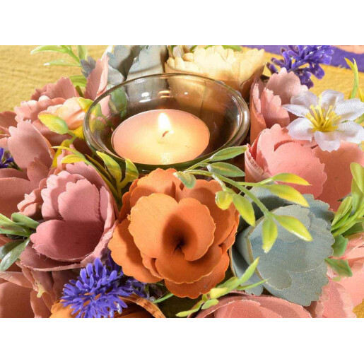 Set 2 candele Flori 17x7 cm