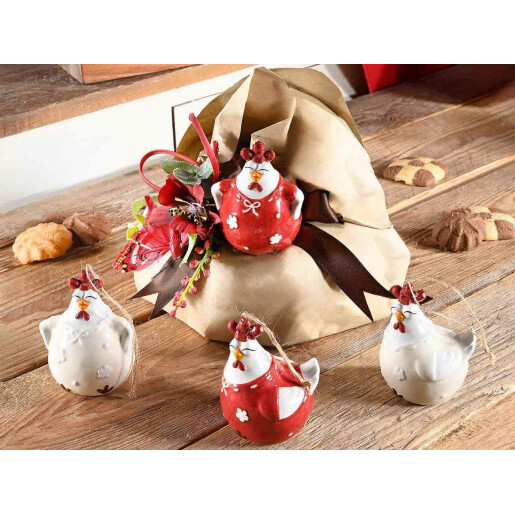 Set 8 figurine Gaini decorative ceramica multicolora 6x6x7.5 cm
