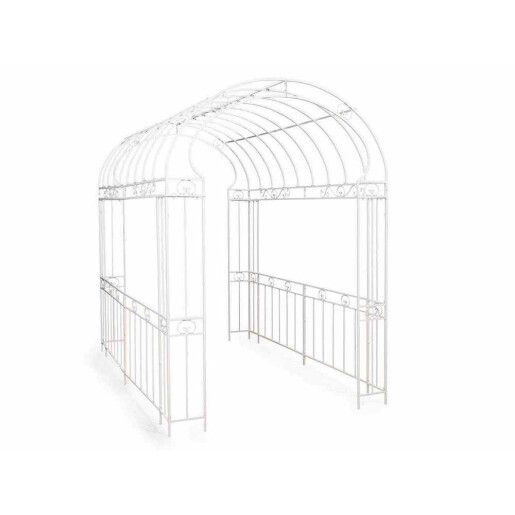 Pavilion, arcada gradina fier alb m 1,8 x 2,8 x 2,55 H
