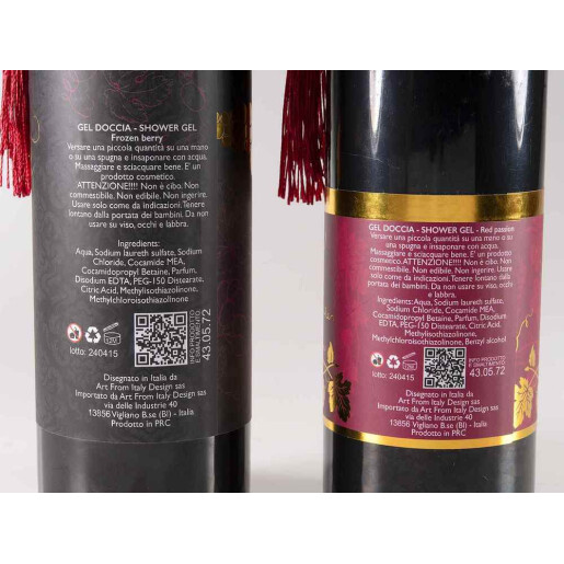 Set 2 geluri dus aroma Frozen Berry, Red Passion Ø 6 cm x 26,5 H,2 x 530 ml
