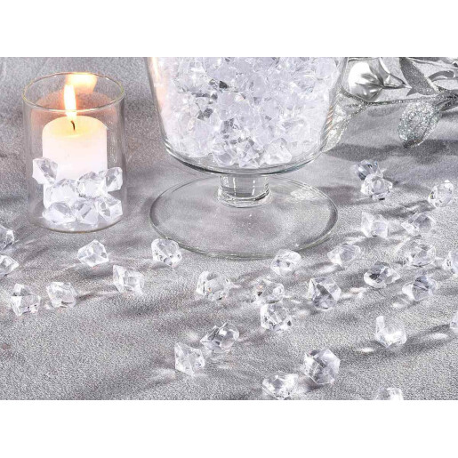 Set 150 diamante gheata decorativa 1.5 cm