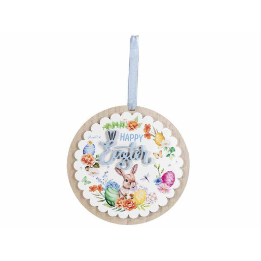Decoratiune Paste lemn multicolor 25 cm