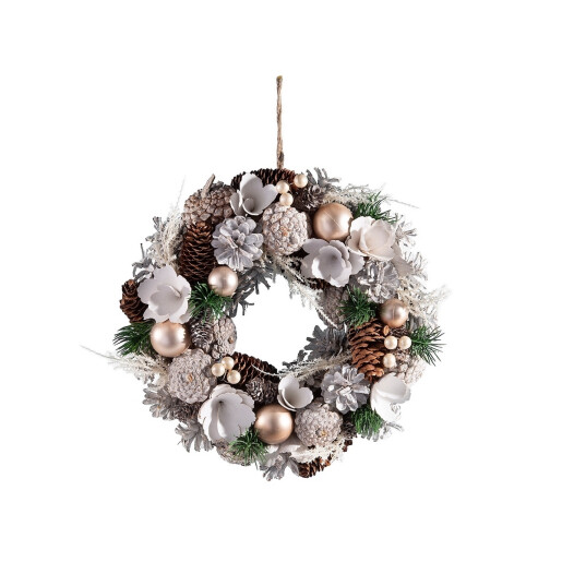 Coronita Craciun brad artificial decorat 30 cm 