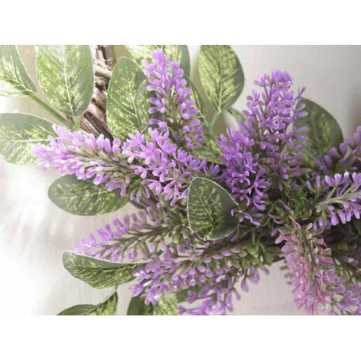 Coronita Lavanda artificiala lemn Ø 25 cm