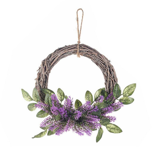 Coronita Lavanda artificiala lemn Ø 25 cm