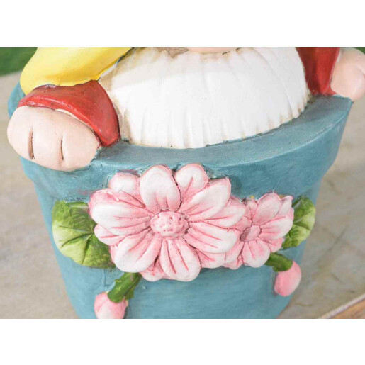Set 2 figurine Gnomi teracota multicolora 17x10.5x24 cm