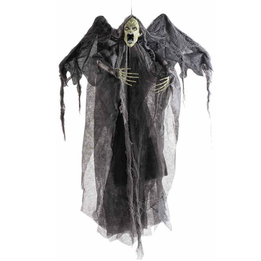 Set 2 figurine Halloween Fantoma neagra alba cu leduri cm 90 H