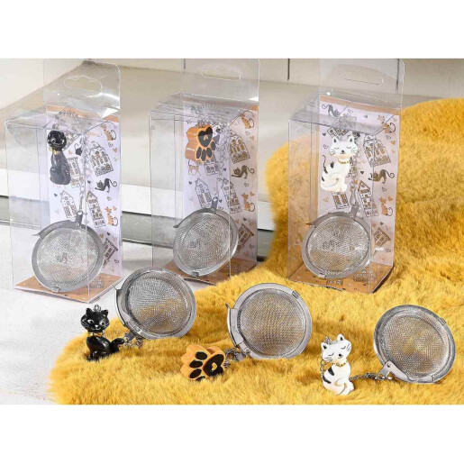Set 3 infuzoare ceai Pisicute 2x1x3.5 cm