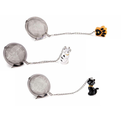 Set 3 infuzoare ceai Pisicute 2x1x3.5 cm
