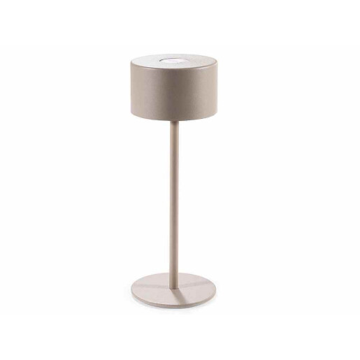 Veioza cu led fier maro taupe Ø 9 cm x 25 H