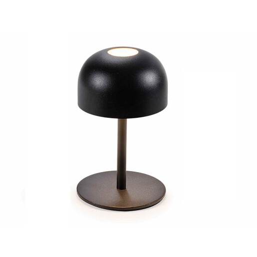 Veioza cu led fier maro negru Ø 9 cm x 15 H
