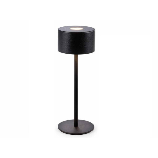 Veioza cu led fier negru Ø 9 cm x 25 H