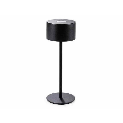 Veioza cu led fier negru Ø 9 cm x 25 H