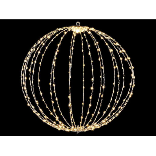 Sfera decorativa metal 360 leduri, 50 cm