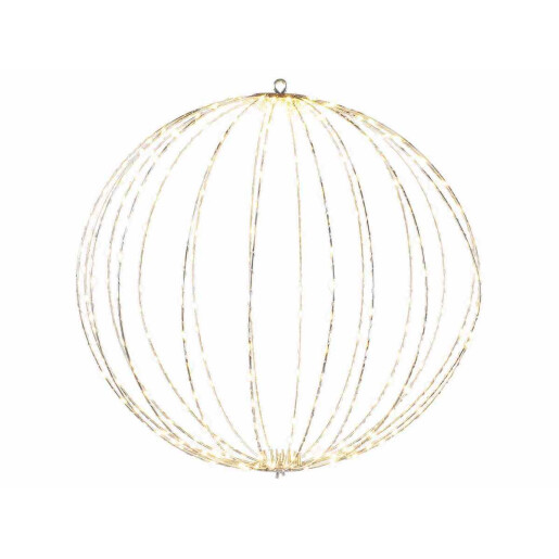 Sfera decorativa metal 360 leduri, 50 cm