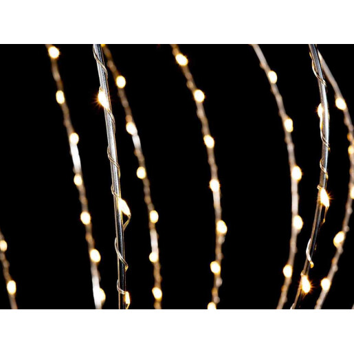 Sfera decorativa metal 360 leduri, 50 cm