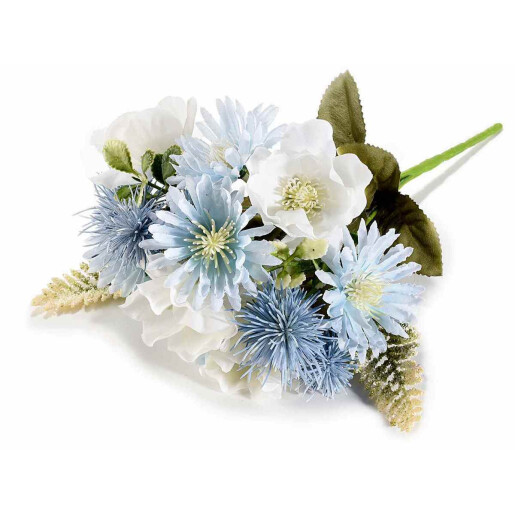Set 3 buchete flori artificiale multicolore 28 cm