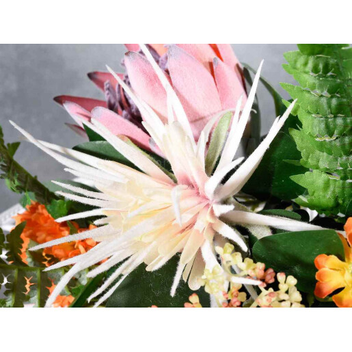 Set 2 buchete flori artificiale multicolore 56 cm