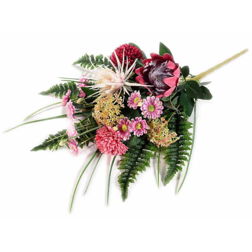 Set 2 buchete flori artificiale multicolore 56 cm