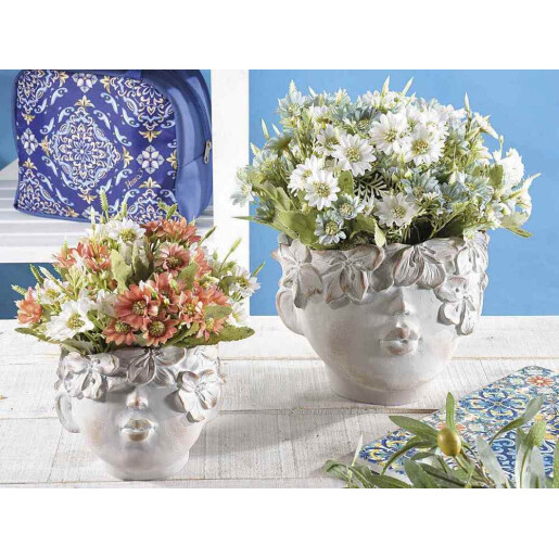 Buchet Margarete artificiale albe vezi 33 cm