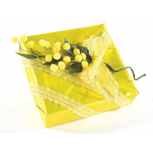 Set 20 crengute Mimoza artificiala 34 cm