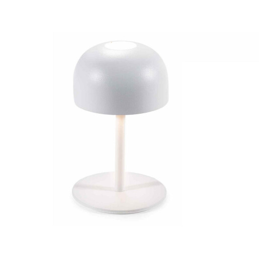 Veioza cu led fier alb Ø 9 cm x 15 H