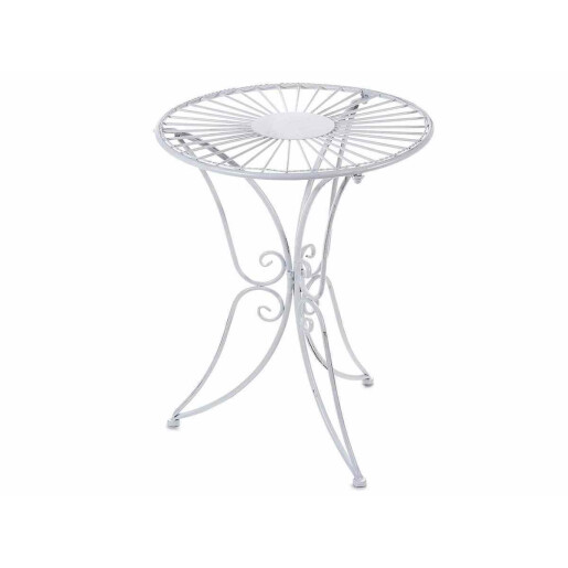 Masa fier alb patinat 44x54 cm