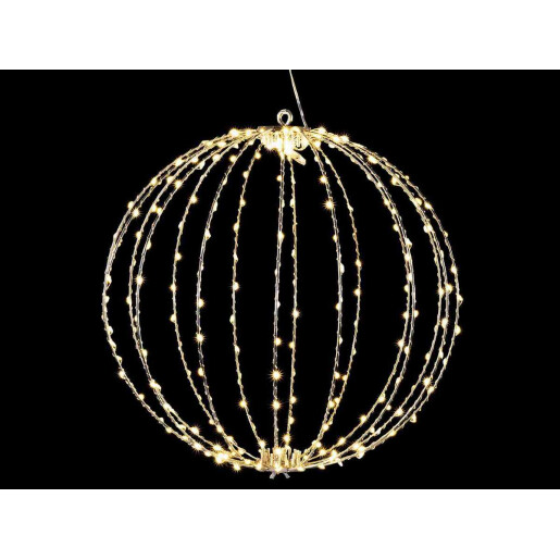 Sfera decorativa metal 240 leduri, 40 cm
