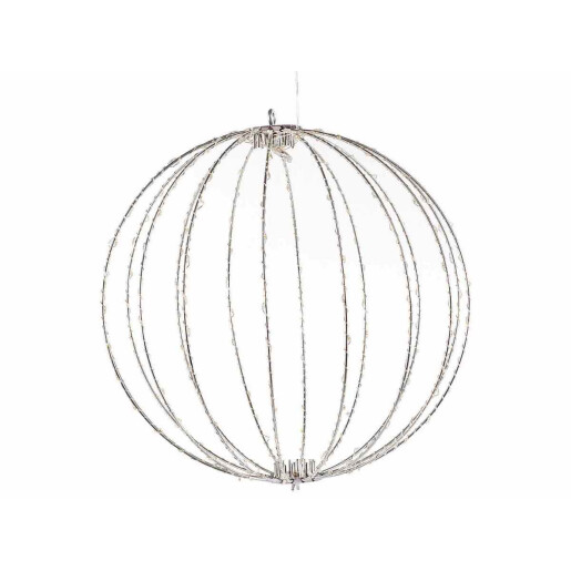 Sfera decorativa metal 240 leduri, 40 cm