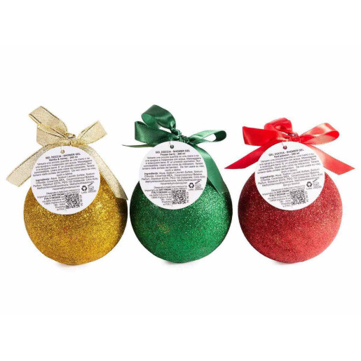 Set 3 geluri dus, cadou Craciun Ø 8 cm x 9,5 H, 3x240 ml