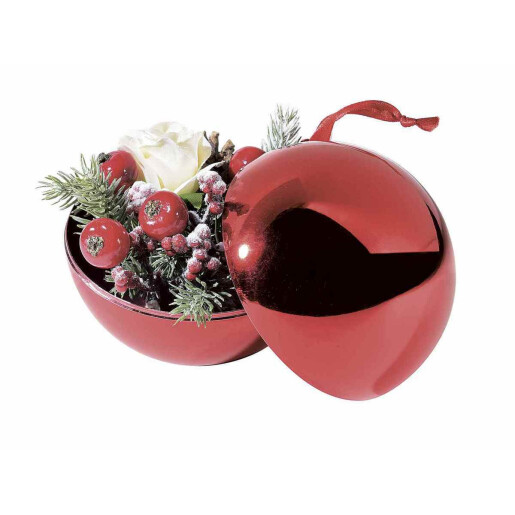 Ornament brad Craciun rosu 10 cm