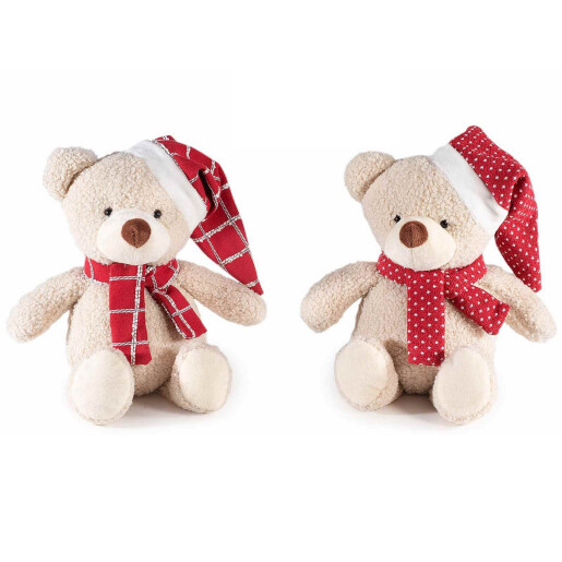 Set 2 figurine Ursuleti textil multicolor 14x9x30 cm