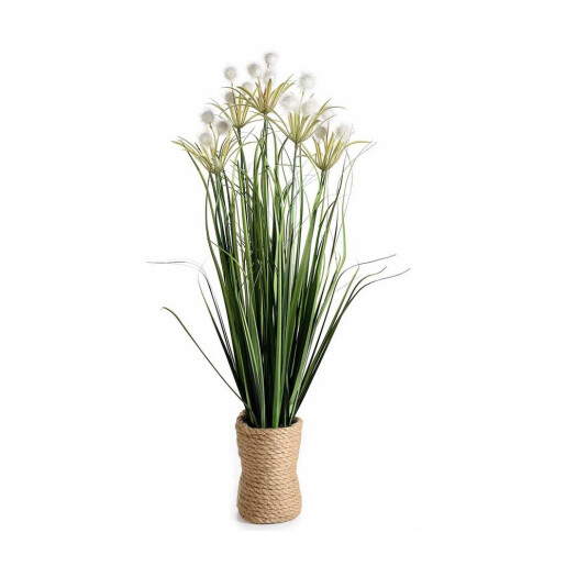 Planta artificiala in ghiveci alba verde Ø 9 cm x 63 H