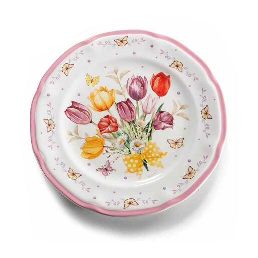 Farfurie portelan multicolor Lalele Ø 20 cm