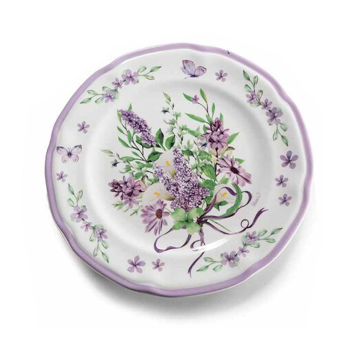 Farfurie portelan multicolor Lavanda Ø 20 cm