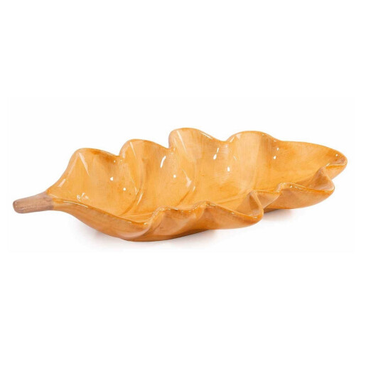 Set 2 tavi decorative ceramica Frunze 22,5 x 13 x 3,5 H