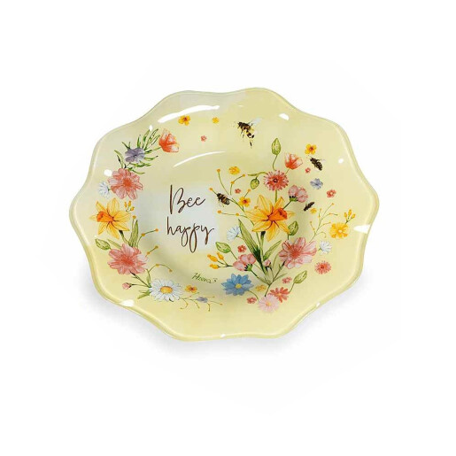 Set 6 farfurii sticla multicolora 30 cm, 25 cm, 20 cm