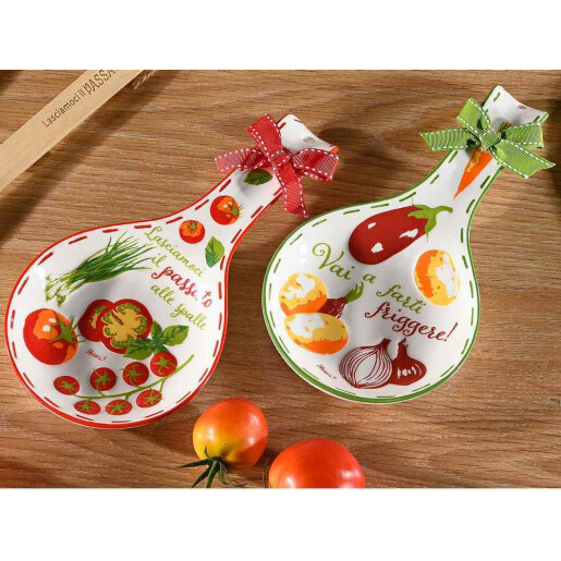 Suport lingura ceramica multicolora 12 x 24 H